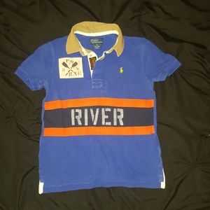 Boys royal blue size 6 Polo